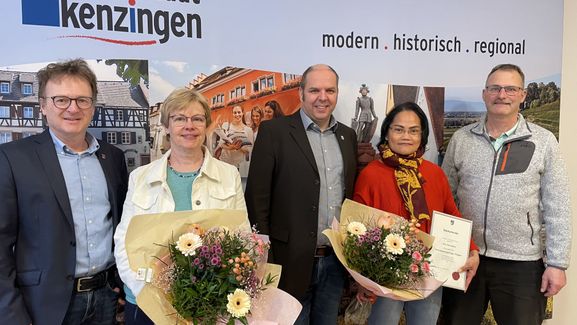 Jubilare im Rathaus geehrt.