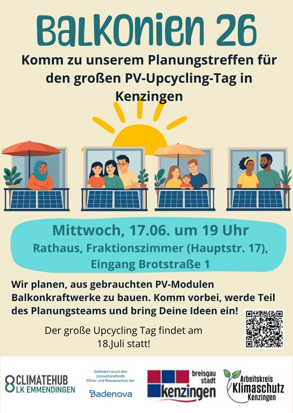 Planungstreffen für den PV Upcycling Tag am 17.6.2026