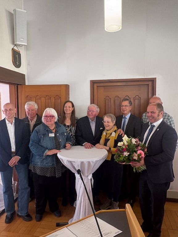 Empfang für Frau Iréne Epstein-de Cou und Robert Pinel 