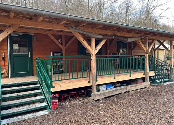 Neue Terrasse der Kita Buntspechte