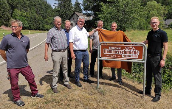 Hinweistafel Hammerschmiede