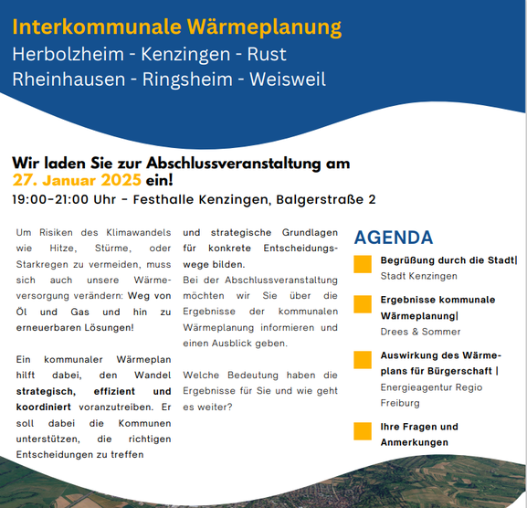 Einladung Interkommunale Wärmeplanung