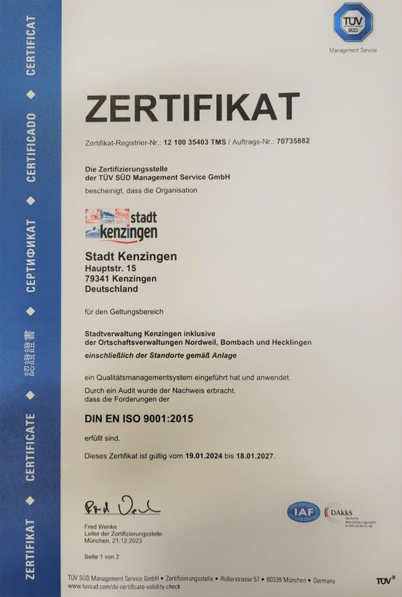 Zertifikat