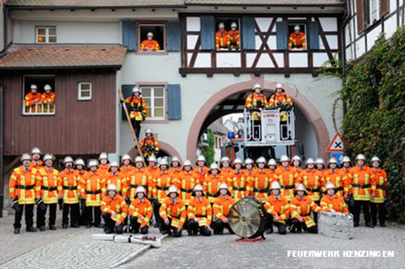Mannschaft der Feuerwehr Kenzingen