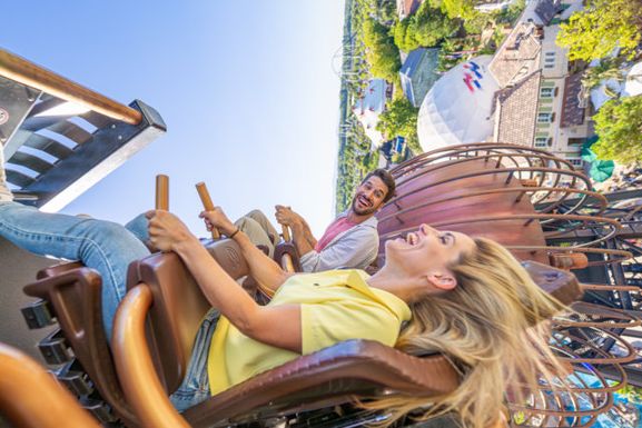 Eine Achterbahn im kroatischen Themenbereich © Europa-Park