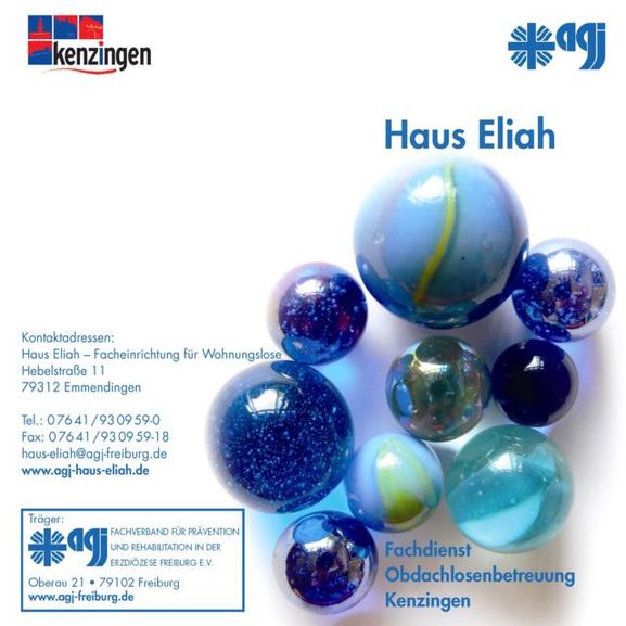 Flyer der AGJ Freiburg für Beratung in Kenzingen